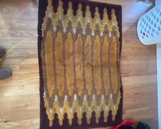 Vintage Scandinavian Rya Rug