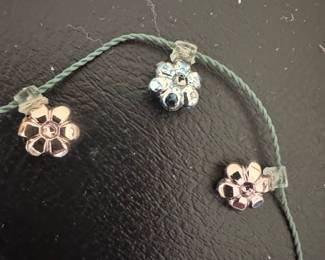 Floral Charm Necklace with Beads second image