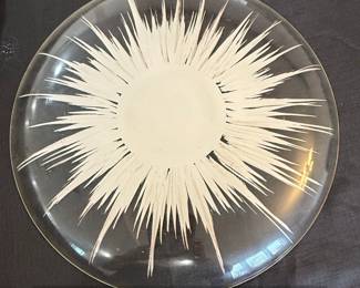 Vintage Dorothy Thorpe Style Glass Sunburst Paperweight second image