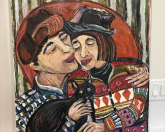 Amanda Miller Michelle Jim Forever Oil Painting second image