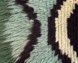 Vintage Rya Rug with Geometric Pattern second image