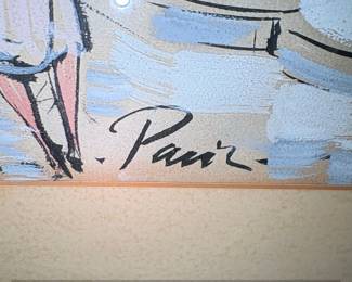 Paris Street Scene Watercolor by Claude Rodewald third image