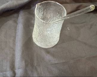 Iittala Ultima Thule Glass Pitcher with Stirrer second image