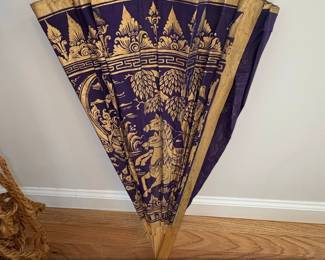 Vintage Balinese HandPainted Folding Fans second image