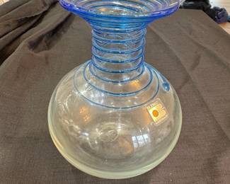 Blenko Applied Swirl Vase