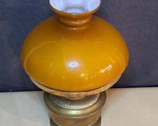 Antique Harrods Messenger Stores Oil lamp