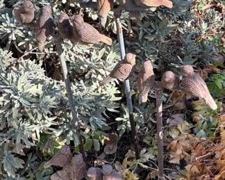 Cast iron hose guide four birds in a wire (4 total)