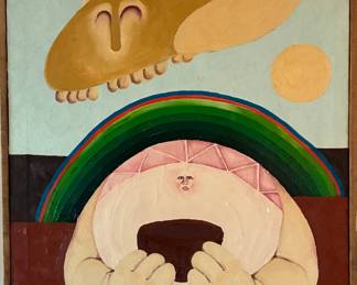 John Schneck, surrealist painting untitled
