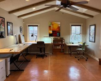 Architect's office and tools