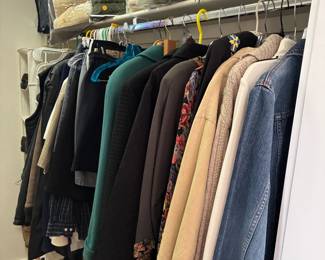 Clothes, shoes, linens