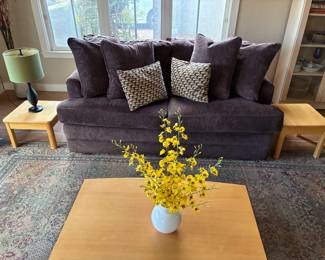 La-z-boy aubergine sofa