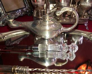 Sterling Aladin’s oil lamp 