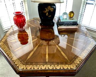 Incredible Alfonso Marina  octagonal library or dining table 