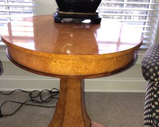 Birch pedestal table