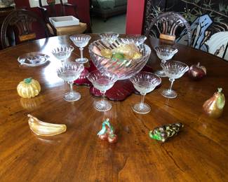 Venetian/Murano glass fruit