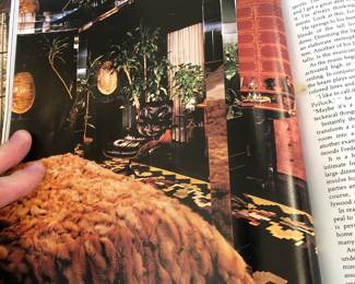 The secretary is pictured on this page far right, in the bedroom 