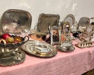Much in fine silver plate