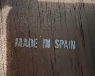 This is the reason we say the cabinet comes from Spain.