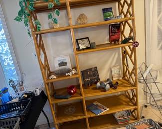 Rattan entertainment center