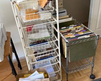 Still cleaning, sorting and trashing out.... Filing stations