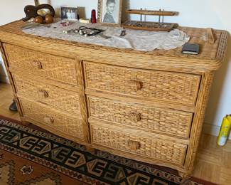 Wicker dresser