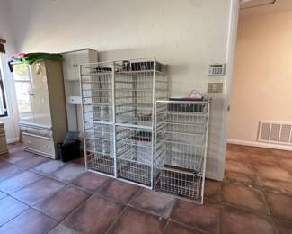 Elfa White Wire Basket Drawer System