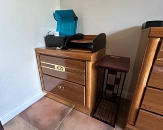 YoungHinkle Outrigger Oak TwoDrawer Nightstand
