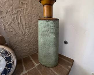 MidCentury Modern Ceramic Vase with Geometric Pattern