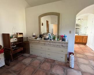 Vintage Italian Made Drawer Dresser with Mirror