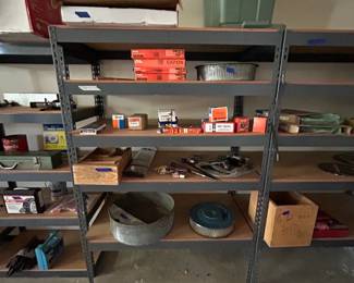 Assorted Automotive Parts and Storage Bins