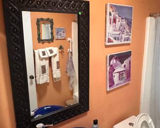 Beautiful Boho Art and Furniture. Lots of Southwest/Indigenous Paintings and prints. Furniture and Figurines. European Antiques, Unique Christmas Decor/Ornaments, Kitchenware, Salt & Pepper Shakers, Pots & Pans, Lamps, Patio Furniture, Potted Plants, Blankets/Linens, Decorative Throw Pillows, CDs, New Age Decor, Art Books, UFO Books, Glassware, Vases, Jewelry Boxes, Mirrors, Shelving Units, TVs, Tiger/Big Cat Decor, Wolf Decor, Angel Decor, Signed Artwork, Ocean decor, Greek inspired paintings, Rococo Tapestries, Light Fixtures (pendant lights), etc. LED recessed lighting, 70s Victorian Revival Wicker Furniture, Chinese Wood Vanity, The Rain Shower head, vacuums, fans, humidifiers. Toaster, air fryer, toaster oven, coffee maker, espresso machine. 