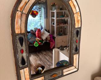 Beautiful Boho Art and Furniture. Lots of Southwest/Indigenous Paintings and prints. Furniture and Figurines. European Antiques, Unique Christmas Decor/Ornaments, Kitchenware, Salt & Pepper Shakers, Pots & Pans, Lamps, Patio Furniture, Potted Plants, Blankets/Linens, Decorative Throw Pillows, CDs, New Age Decor, Art Books, UFO Books, Glassware, Vases, Jewelry Boxes, Mirrors, Shelving Units, TVs, Tiger/Big Cat Decor, Wolf Decor, Angel Decor, Signed Artwork, Ocean decor, Greek inspired paintings, Rococo Tapestries, Light Fixtures (pendant lights), etc. LED recessed lighting, 70s Victorian Revival Wicker Furniture, Chinese Wood Vanity, The Rain Shower head, vacuums, fans, humidifiers. Toaster, air fryer, toaster oven, coffee maker, espresso machine. 