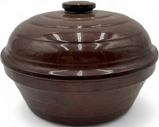 Vintage Marcrest Daisy Dot Stoneware Casserole Dish w Lid