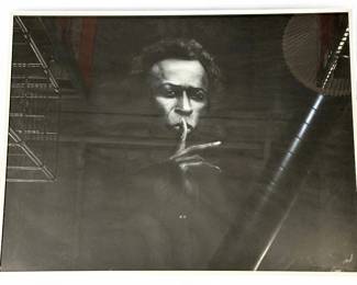 Framed Photo Portrait Of Miles Davis