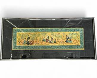 Todd Gallery Framed PersianStyle Miniature Court Scene