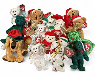 Ty Beanie Babies Jingle Beanies Holiday Collection Lot 12 Items