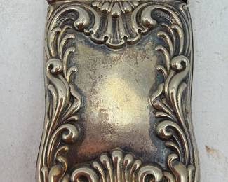 Victorian German Silver Repousse Vesta Match Safe