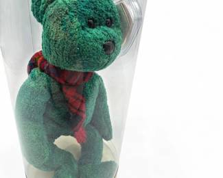 Ty Beanie Baby Wallace Bear 1999 in Display Case
