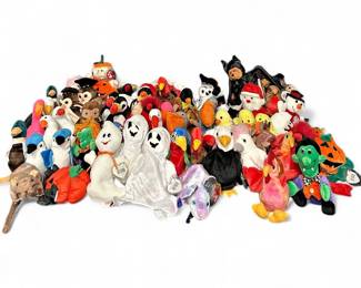 Mixed Lot of Plush Toys IncludingTy Beanie Babies
