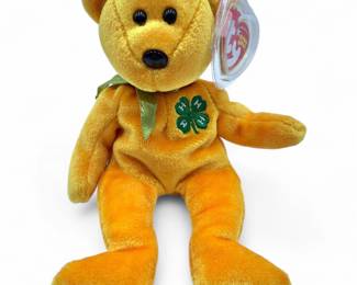 Ty Beanie Baby 4H Clover Bear And Aurora The Polar Bear