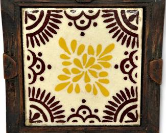 Vintage Orion Monterrey Mexico Ceramic Tile Trivet