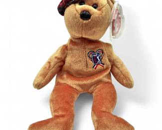 Pair Of Ty Beanie Babies Payne PGA Tour Bear  USA Bear