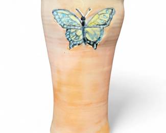 Chambers Signed Studio Pottery Butterfly Vase