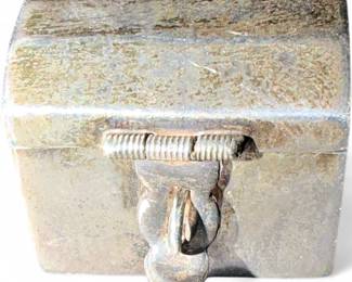 Vintage Iguala Mexico Sterling Silver Miniature Trunk Pill Box