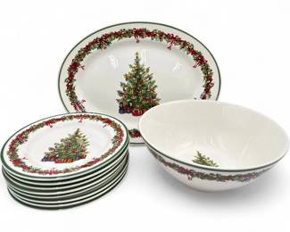 Christopher Radko Holiday Celebrations Dinnerware Set
