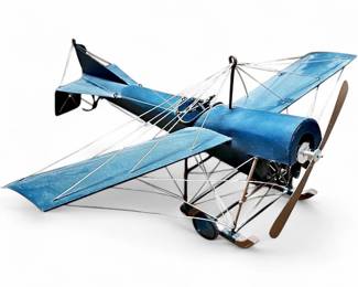 Vintage Pottery Barn Metal 1912 Blackburn Monoplane Model