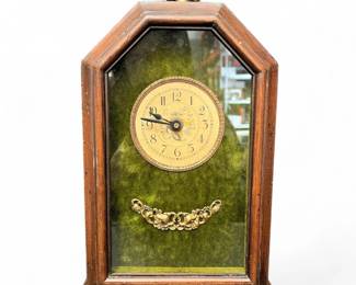 Vintage Wuersch Wooden Quartz Shelf Clock