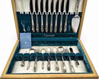 Oneida Community Coronation Silverplate Flatware Set
