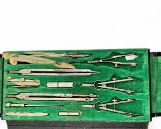 Vintage Tower Sears Drafting Instrument Set