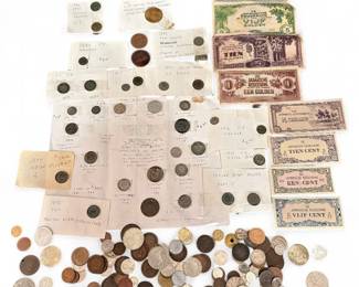 Mixed Vintage World Coin Banknote Collection